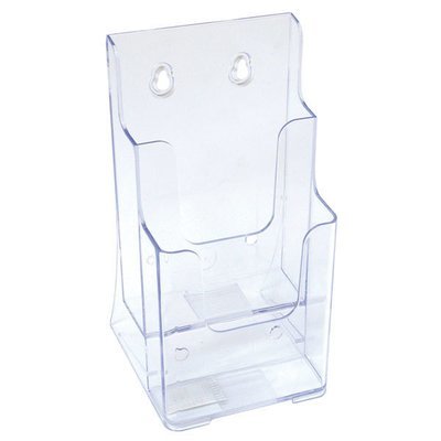 DLE 2 pocket (Leaflet) Brochure Holder .Multi Pocket. Free Standing / Wall Mounting . 2 Tier x 1 Wide 77862