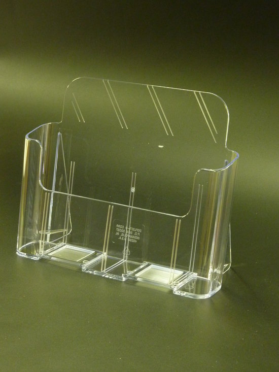 A4 Single Pocket (Leaflet) Brochure Holder Free Standing. Low Back. Premium Range 74001