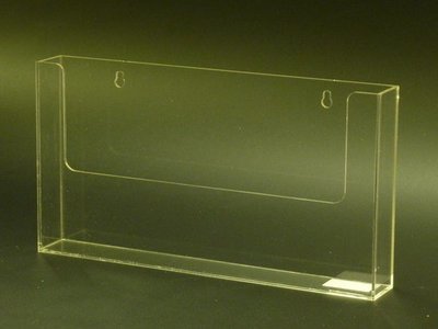 A4 Single Pocket (Leaflet) Brochure Holder. Landscape. Wall Mounting. 39620