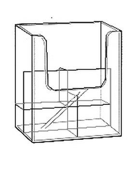 DLE 4-Pocket Brochure Holder MULTI-POCKET 39106