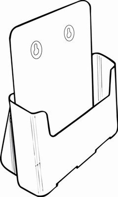 A4 Brochure Holder SINGLE POCKET 77001