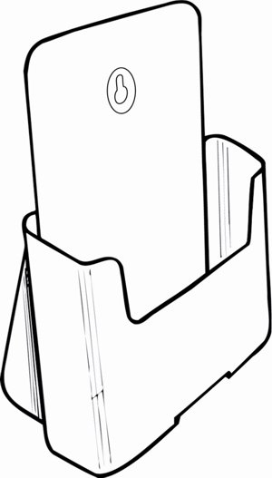 A5 Brochure Holder SINGLE POCKET 74901