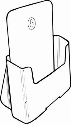 A5 Brochure Holder SINGLE POCKET 74901