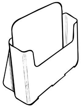 A5 Brochure Holder SINGLE POCKET  74001
