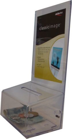 COIN BOX WITH SIGN HOLDER  MBSC3