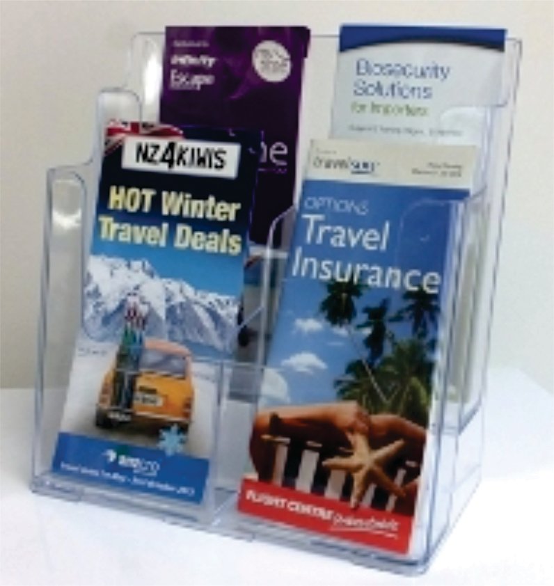 DLE 4-TIER BROCHURE HOLDER  77864