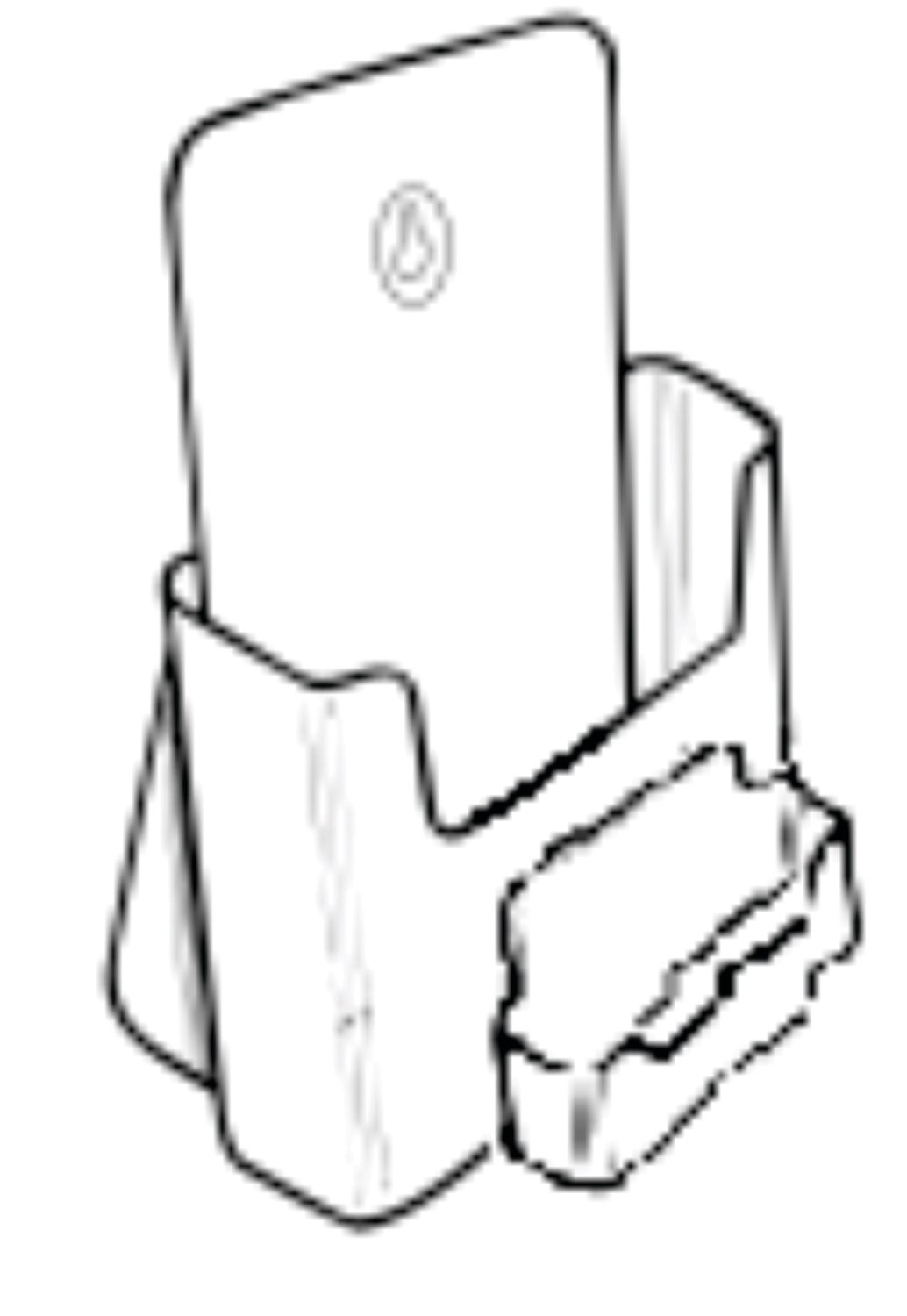 A5, SINGLE POCKET BROCHURE HOLDER WITH BUSINESS CARD HOLDER  74911