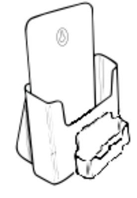 A5, SINGLE POCKET BROCHURE HOLDER WITH BUSINESS CARD HOLDER  74911