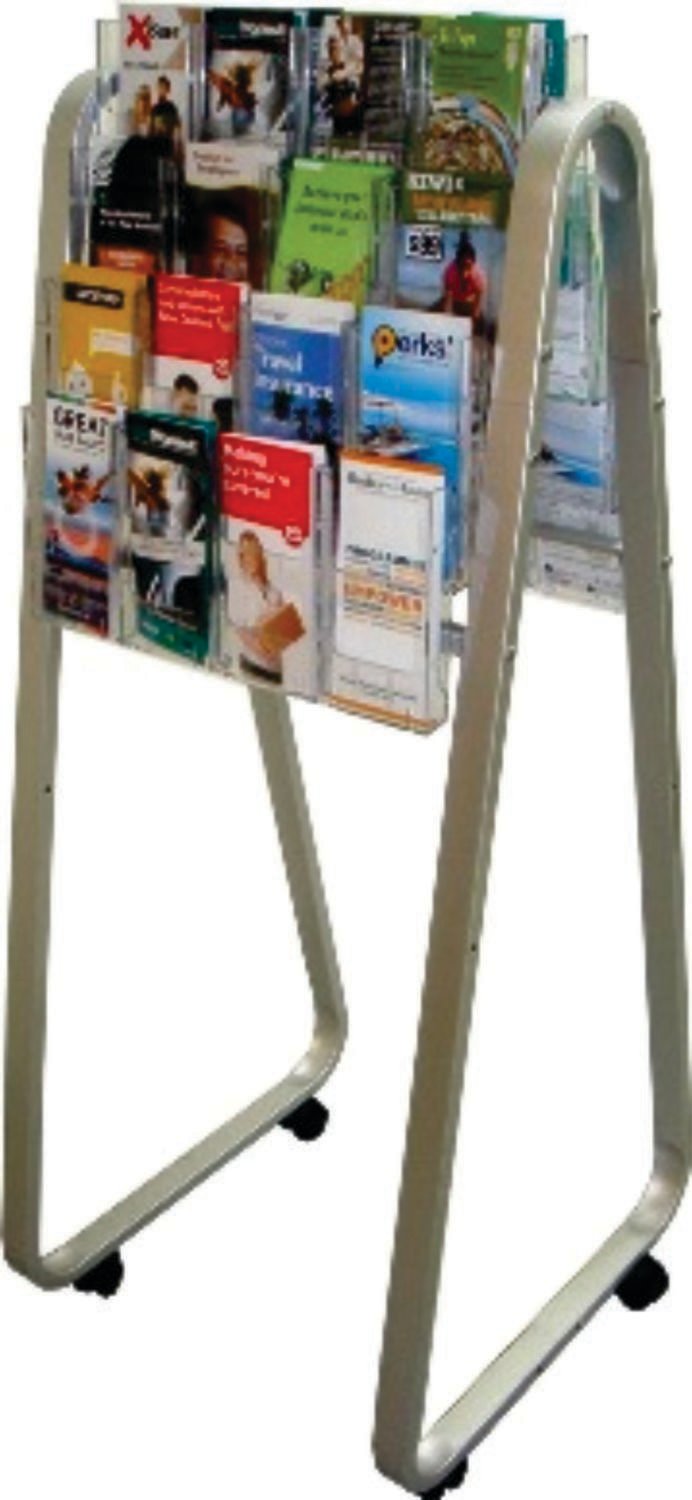 LIT LOC EASEL FLOOR STAND, 32 X DLE, DOUBLE-SIDED  790912