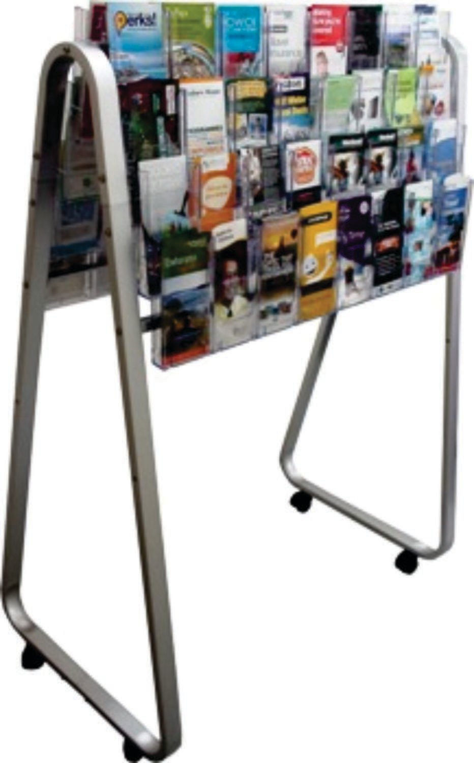 LIT LOC EASEL FLOOR STAND, 64 X DLE, DOUBLE-SIDED  790932
