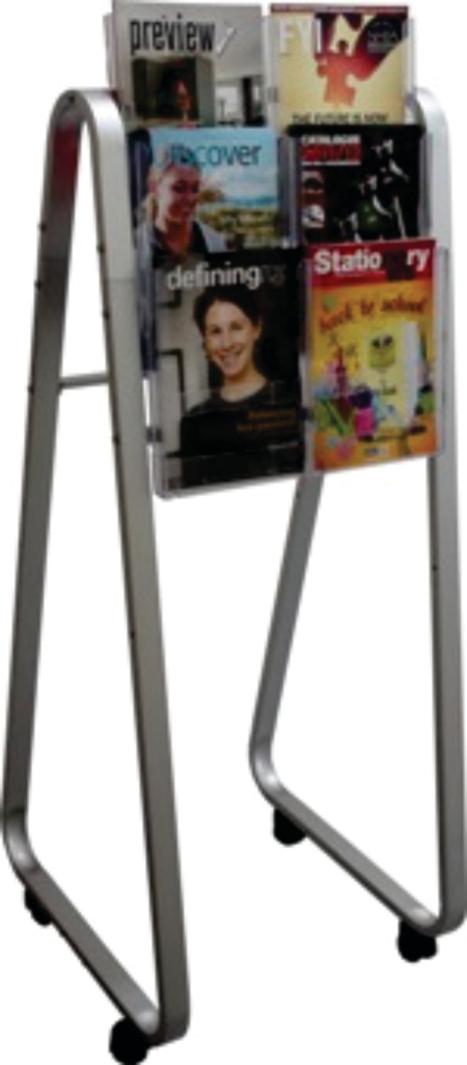 LIT LOC EASEL FLOOR STAND, 6 X A4, SINGLE-SIDED  790011