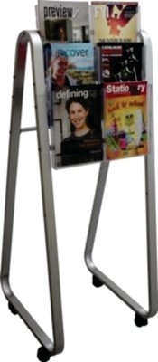 LIT LOC EASEL FLOOR STAND, 6 X A4, SINGLE-SIDED  790011