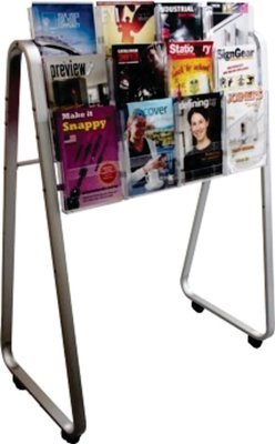 LIT LOC EASEL FLOOR STAND, 12 X A4, SINGLE-SIDED  790031