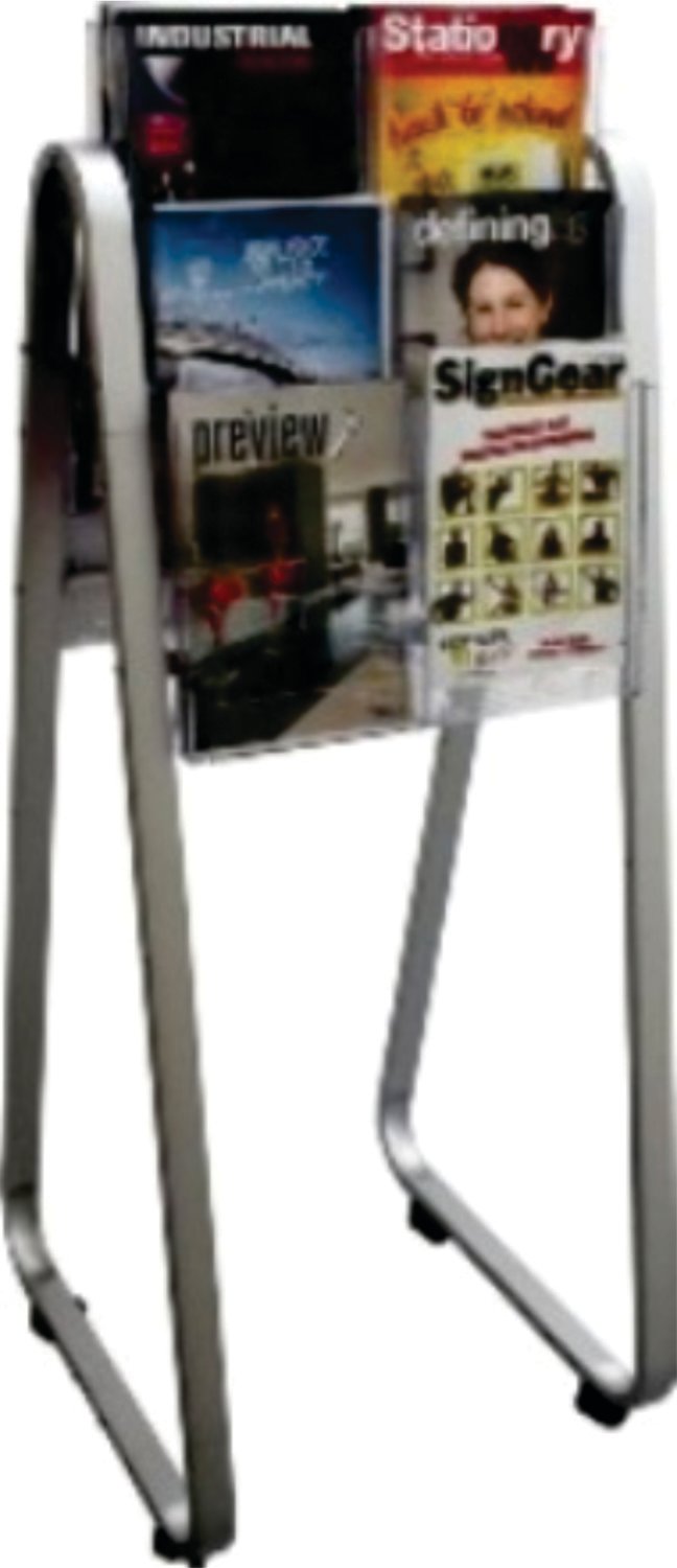 LIT LOC EASEL FLOOR STAND, 12 X A4, DOUBLE-SIDED  790012
