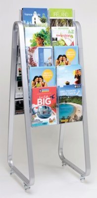 LIT LOC EASEL FLOOR STAND, 20 X A4, DOUBLE-SIDED  790022