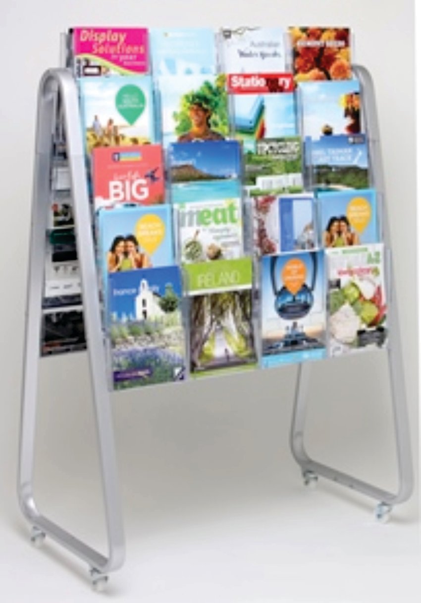LIT LOC EASEL FLOOR STAND, 40 X A4, DOUBLE-SIDED  790042