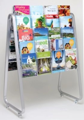LIT LOC EASEL FLOOR STAND, 40 X A4, DOUBLE-SIDED  790042