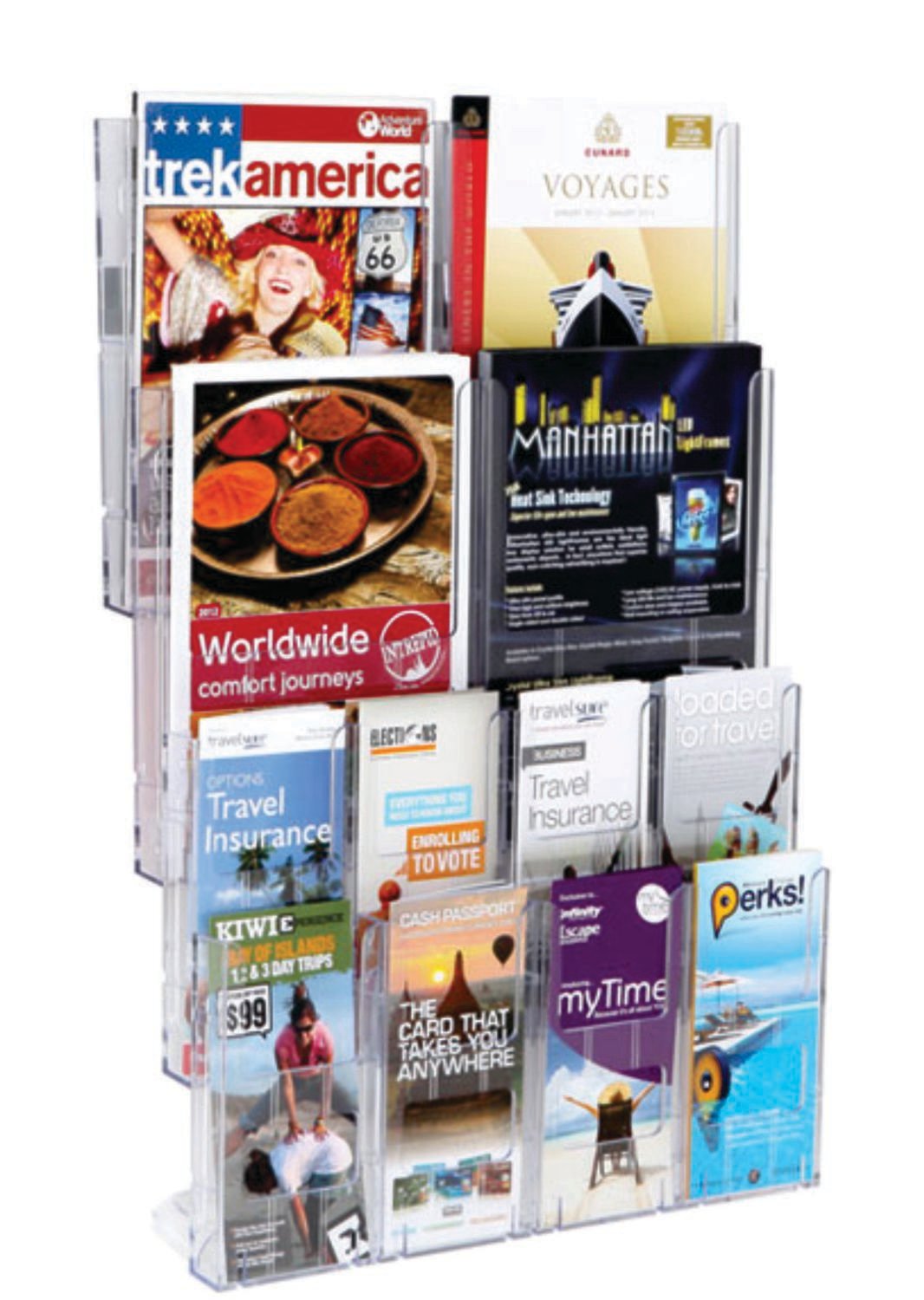 LIT LOC WALL MOUNT BROCHURE HOLDER A4 x 4 and 8 x DLE  772911