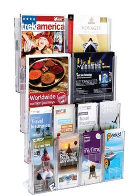 LIT LOC WALL MOUNT BROCHURE HOLDER A4 x 4 and 8 x DLE  772911