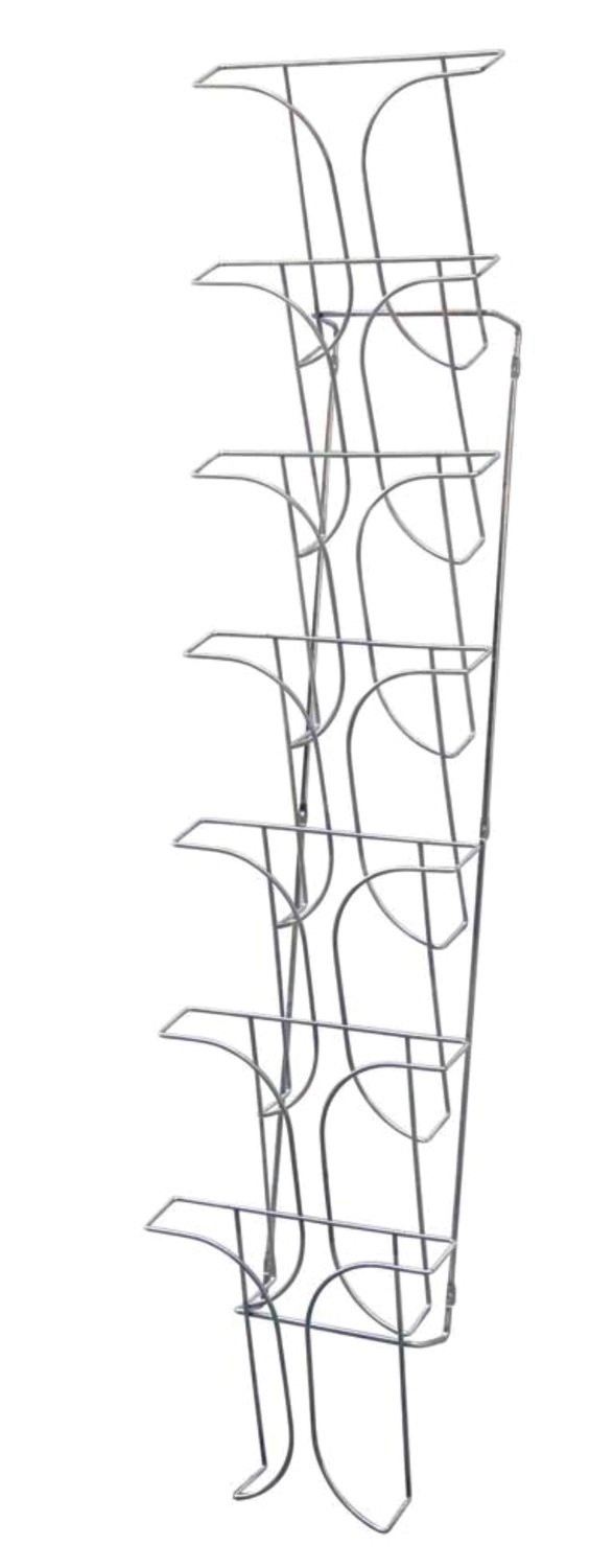 A4  7-POCKET, WALL MOUNT, CHROME WIRE HOLDER  78645