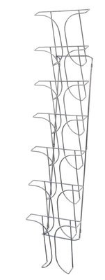 A4  7-POCKET, WALL MOUNT, CHROME WIRE HOLDER  78645