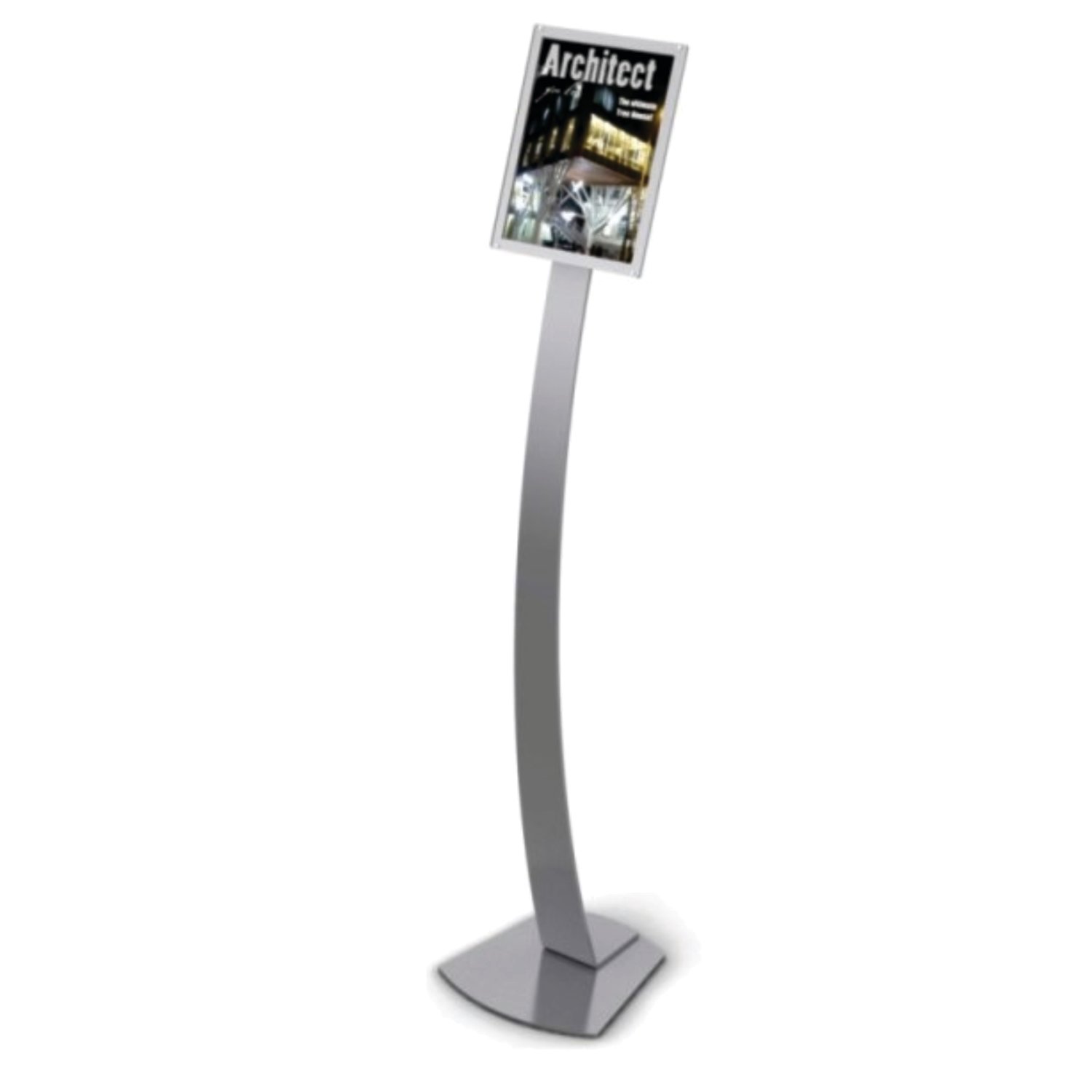 A4 SILVER, ACRYLIC SIGN HOLDER FLOOR STAND  693245