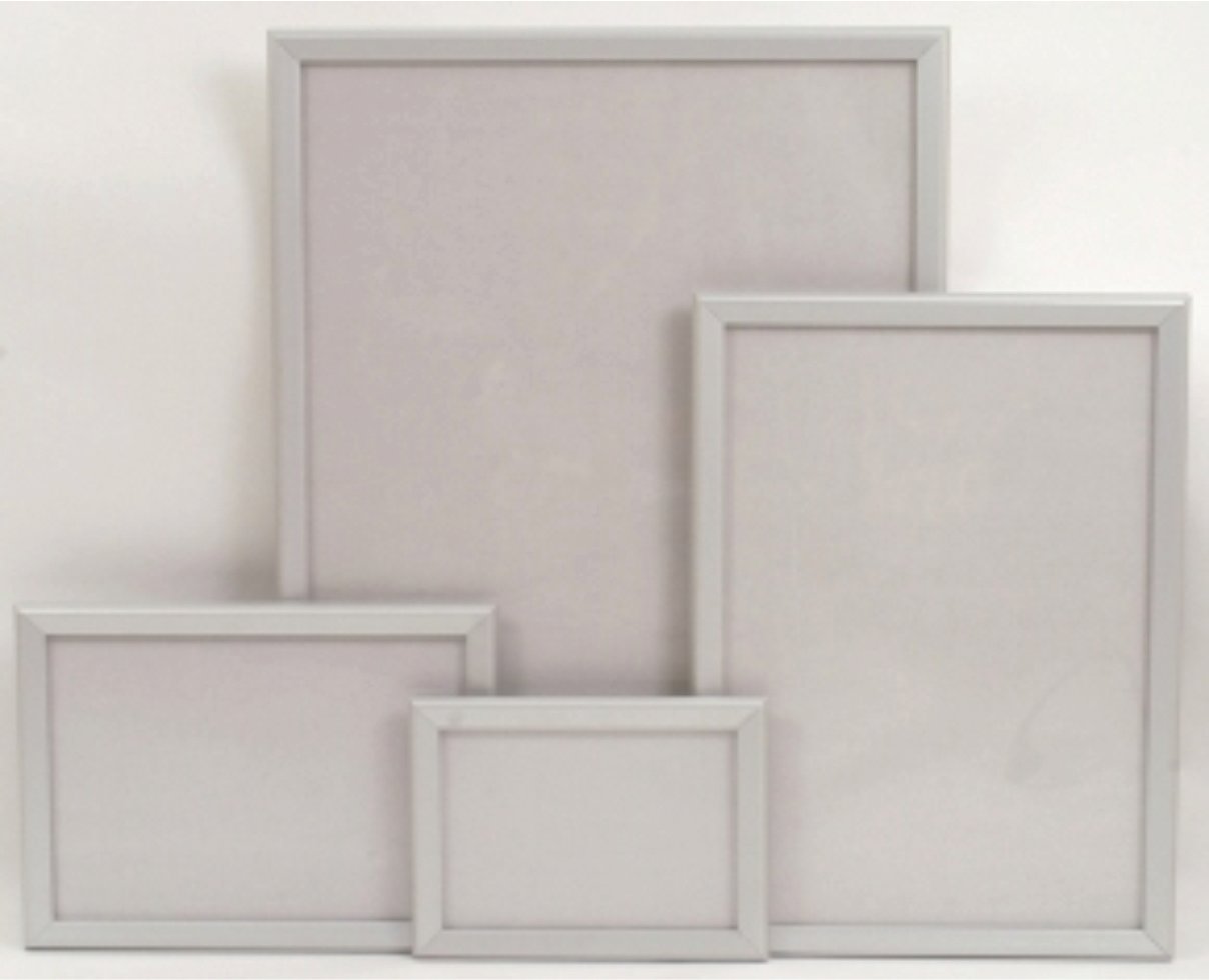 A2 PREMIUM SNAP FRAMES, WIDE PROFILE (30MM), SILVER  83002