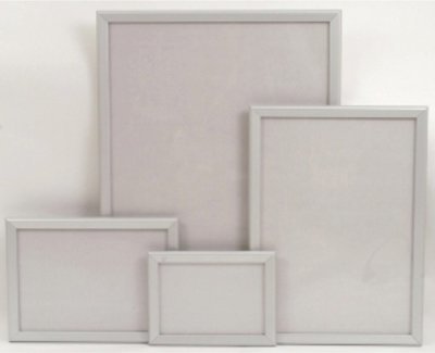 A4 PREMIUM SNAP FRAMES, WIDE PROFILE (30MM), SILVER  83004