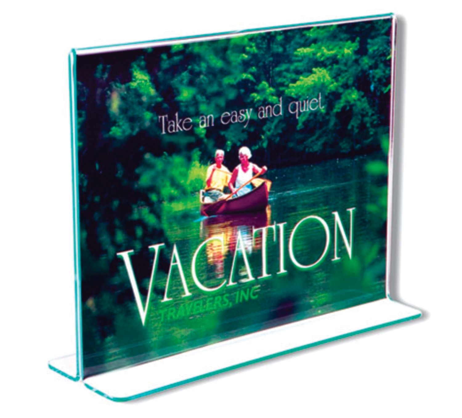 A5 UPRIGHT MENU HOLDER, LANDSCAPE, DOUBLE-SIDED  47911