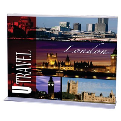 A4 UPRIGHT MENU HOLDER, LANDSCAPE, DOUBLE-SIDED  47701