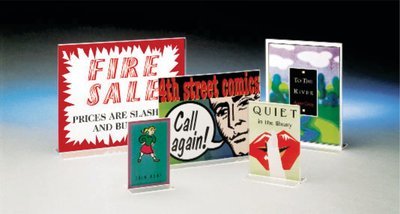 A3 UPRIGHT MENU HOLDER, LANDSCAPE, DOUBLE-SIDED  48011