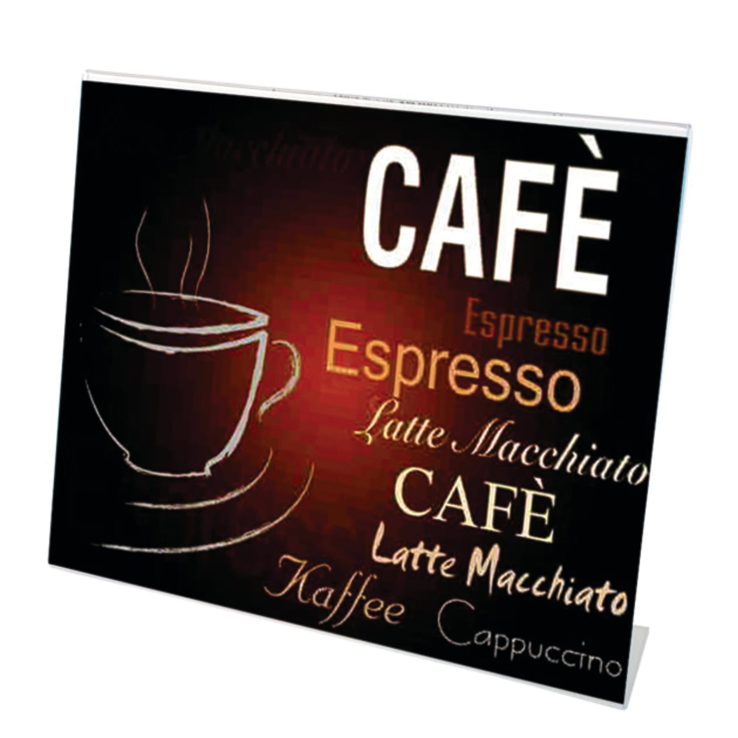 A3 SLANTED SIGN HOLDER, LANDSCAPE, SINGLE-SIDED  47611