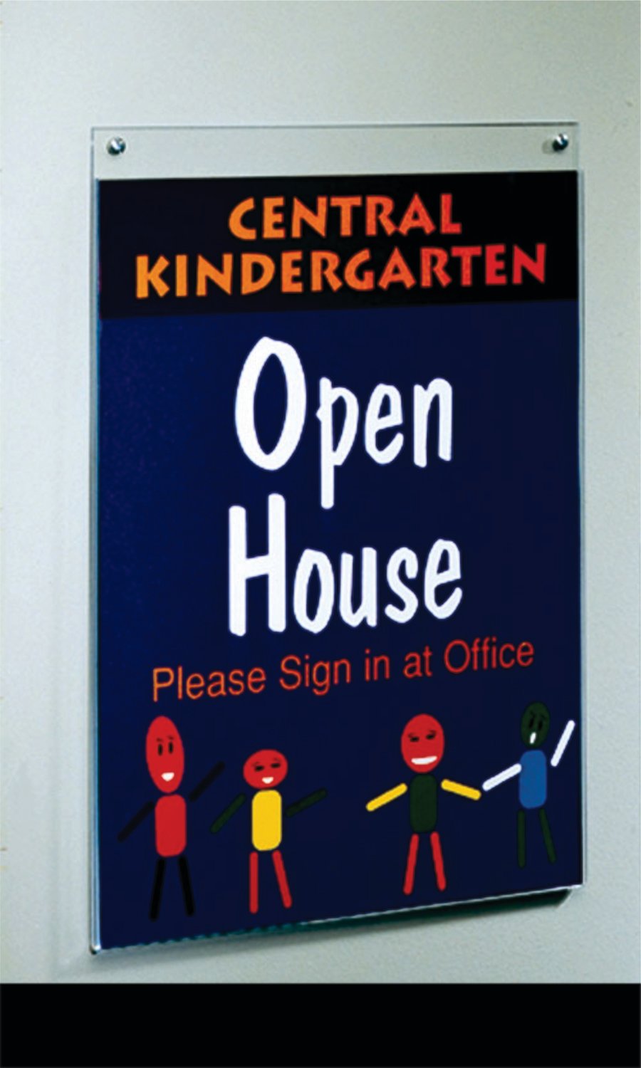 A2 WALL MOUNTING SIGN HOLDER, TOP LOADING, PORTRAIT, SINGLE-SIDED  68231