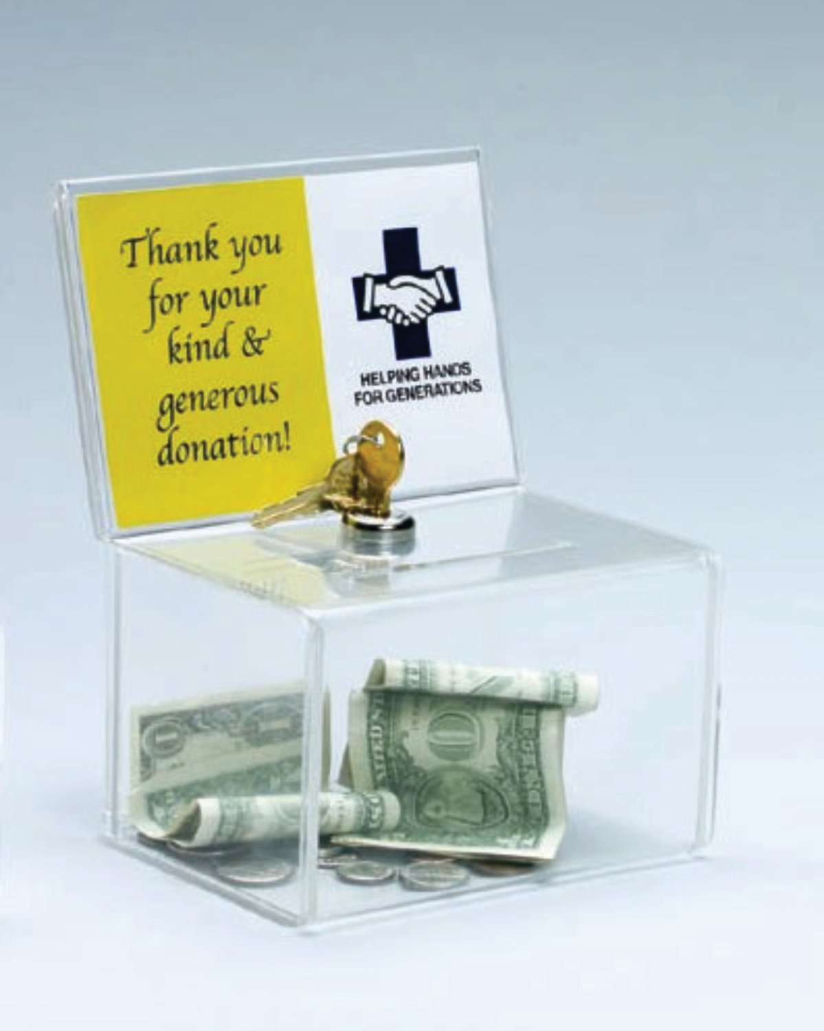 BALLOT BOX WITH SIGN HOLDER &amp; KEY LOCK  596901