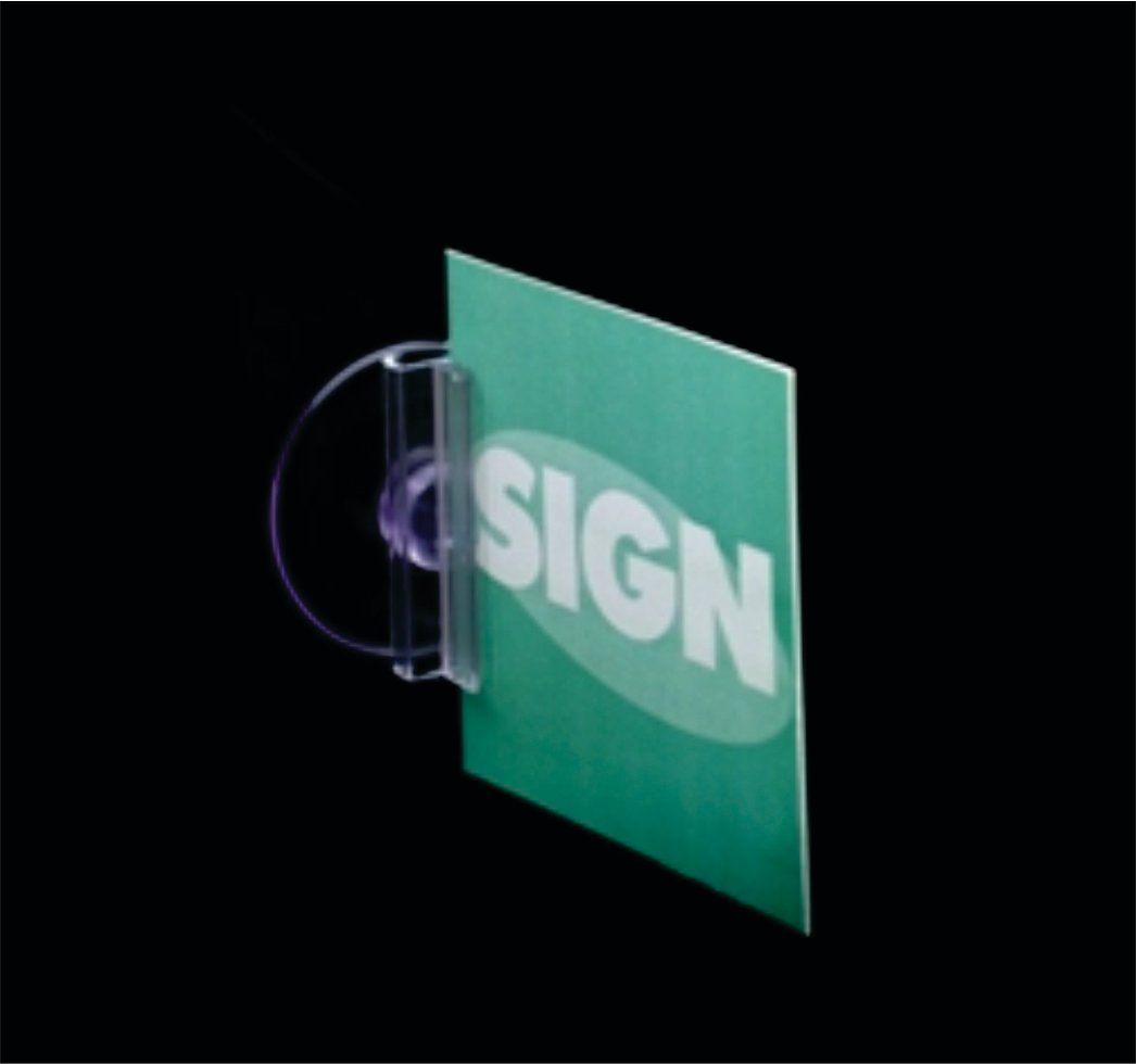 SUCTION CUP SIGN HOLDER, 45MM DIAMETER  122-SC