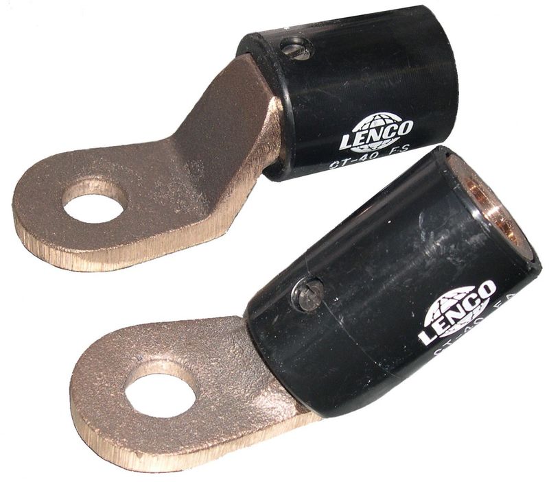 2/0 Angled Machine Connector