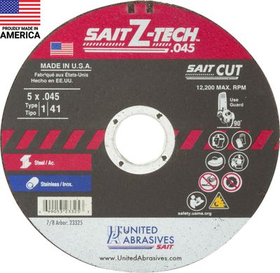 5x.045x7/8" Type 1 Zirconia Cut Off Wheel