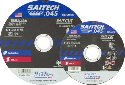5x.045x7/8" Type 1 Saitech Cut Off Wheel