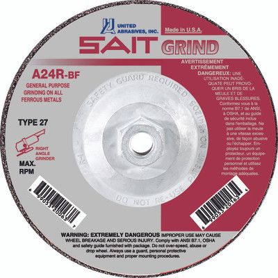 4-1/2x3/32x5/8-11" Type 27 A24R Grinding Wheel