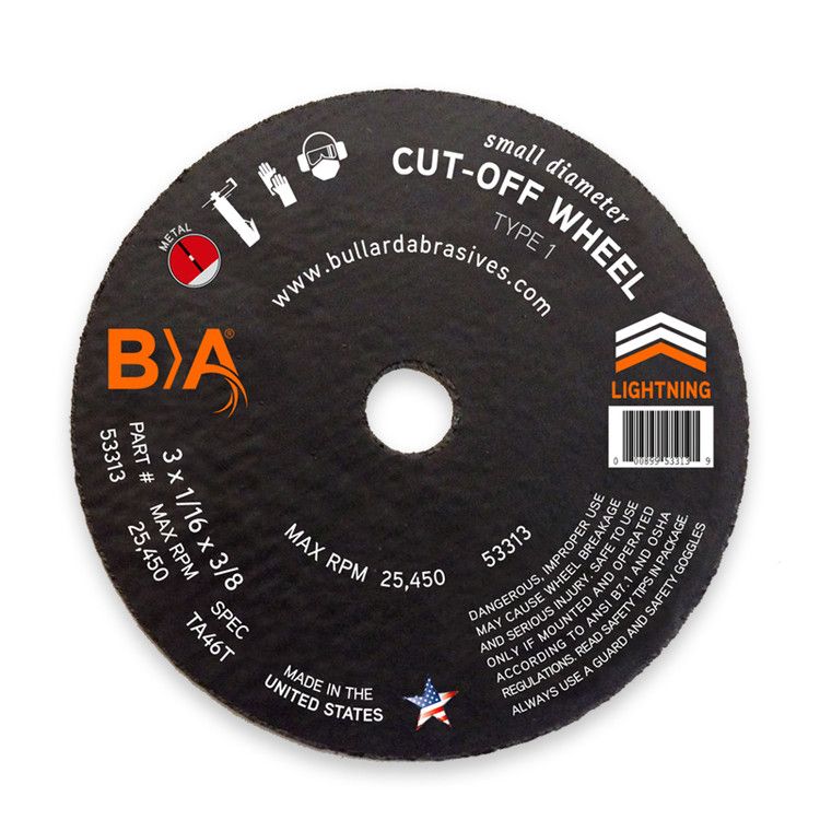 3x1/16x3/8" Cut Off Wheel