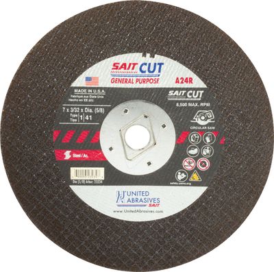 8x3/32x5/8" Diamond Arbor Metal Cut-Off Wheel
