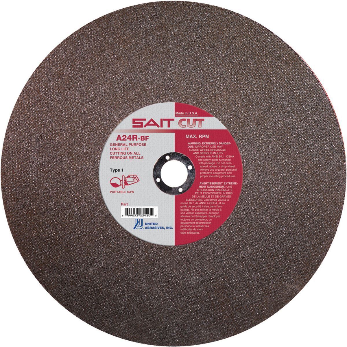 14"x1/8"x20mm Metal Cut Off Wheel
