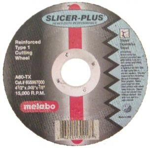 6x.045x7/8" Type 1 A/O Metal Cut Off Wheel - Metabo