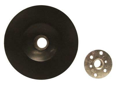 4-1/2x5/8-11" Plastic Backing Pad w/5/8-11" Nut
