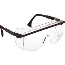 XL Over the Glass Spectacle Clear Hardcoat Lens with Black Frame