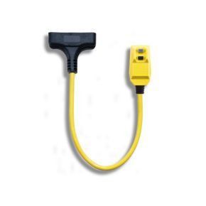 2'x12/3 Triple Female Tap Plug Mounted GFI