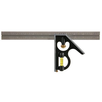 Combination Square 12" Polycast Head w/Steel Blade