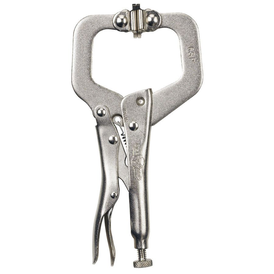 Locking Plier Clamp 6" "C" w/Swivel Pads