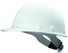 White Fiberglass Ratchet Hard Hat