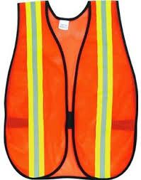 Orange Mesh Safety Vest w/ 1" Reflective Stripe
